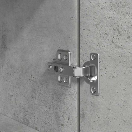 Нощно шкафче, бетонно сиво, 39x35x125 см, инженерно дърво