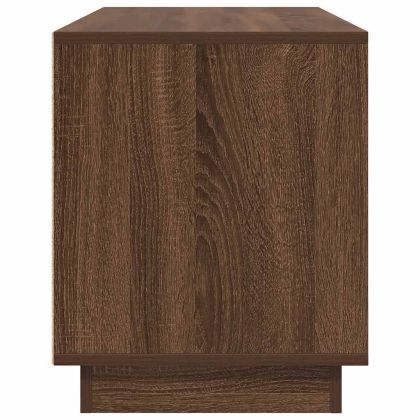 ТВ шкаф с LED осветление, кафяв дъб, 100x41x50 см