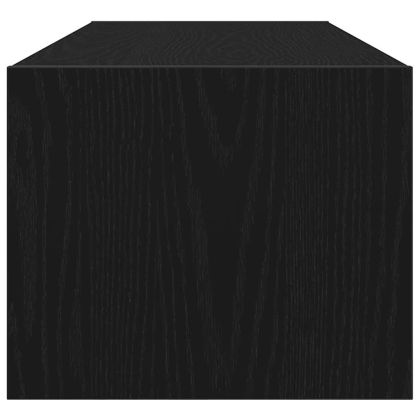 ТВ шкаф Черен дъб 100x31x25,5 см Инженерна дървесина