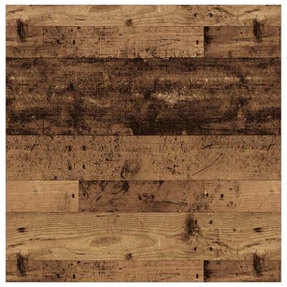 Масичка за кафе с чекмеджета старо дърво 100x100x40 см