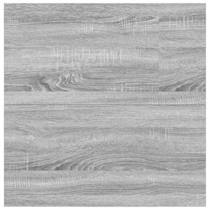 Масичка за кафе с чекмеджета сив сонома 100x100x40 см