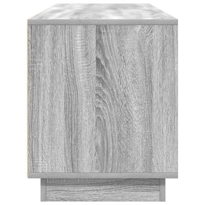 ТВ шкаф с LED осветление, сив сонома, 160,5x41x50 см
