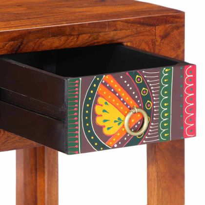 Нощно шкафче 2 бр. 40x40x36 cm масивна дървесина акация