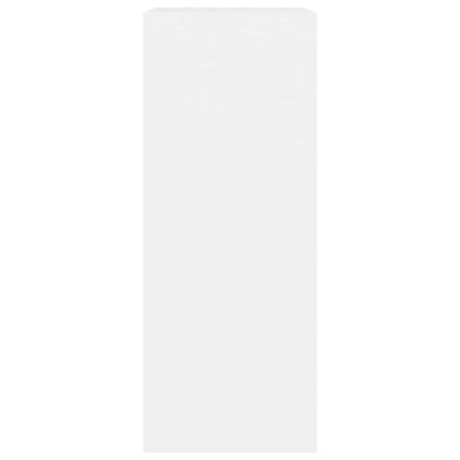 Шкаф за книги в бяло 60x30x76,5 cm Инженерна дървесина