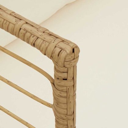 Градински стол с възглавници Natural Poly Rattan