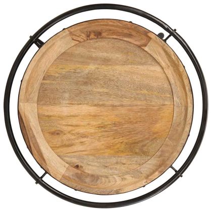 Странична маса Ø55x60 cm Масивна дървесина Манго