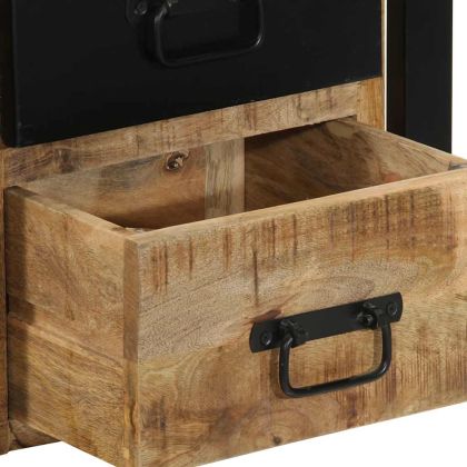 Нощно шкафче 40x35x40 cm Масивна груба дървесина Манго