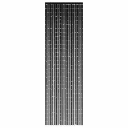 Завеса за врата срещу насекоми Тъмно сиво 56x185 cm Бамбук