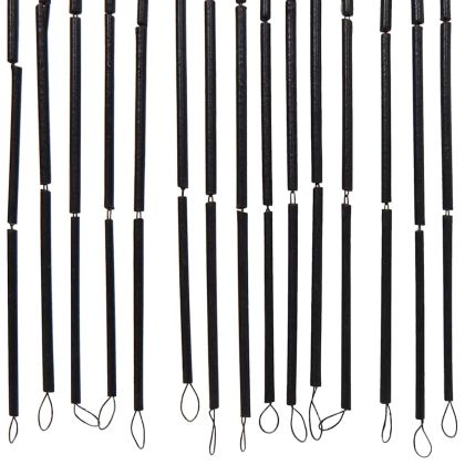 Завеса за врата срещу насекоми Тъмно сиво 56x185 cm Бамбук