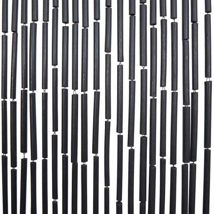 Завеса за врата срещу насекоми Тъмно сиво 56x185 cm Бамбук