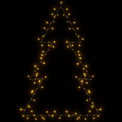 Коледни светлини Силует на коледно дърво 115 светодиода топло