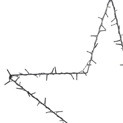 Коледни светлини Star Silhouette 115 светодиода топло бяло