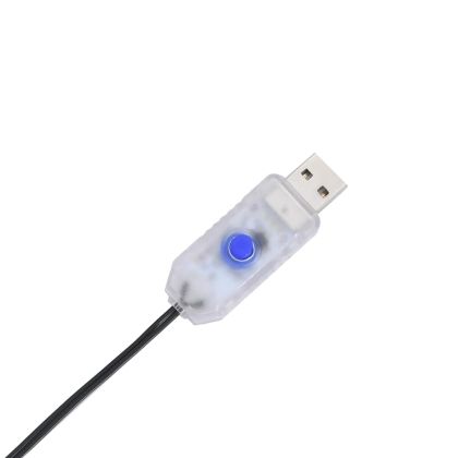 Коледни светлини Star Silhouette 115 светодиода топло бяло