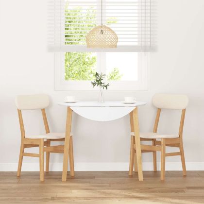 Трапезни столове с възглавници 2 бр масивна дървесина гума