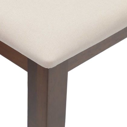 Пейка 110 см Кафява масивна дървесина Гума