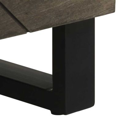 Шкафове 2 бр. черен 60x33x75 cm Масивна дървесина Манго