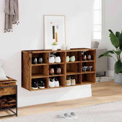 Шкафове за обувки, 2 бр, cтаро дърво, 52x30x50 см