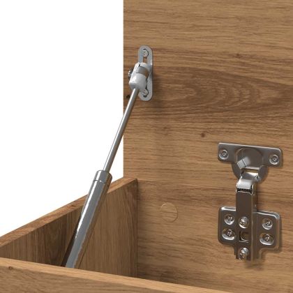 Пейка за обувки, дъб артизан, 80x30x45 см, Инженерна дървесина