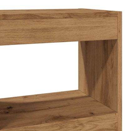 Библиотека/разделител за стая, дъб артизан, 40x30x72 см