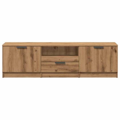 ТВ шкаф, занаятчийски дъб, 140x35x40 см, инженерно дърво