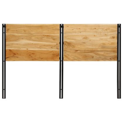 табла за глава 160 cm масивна дървесина акация и желязо