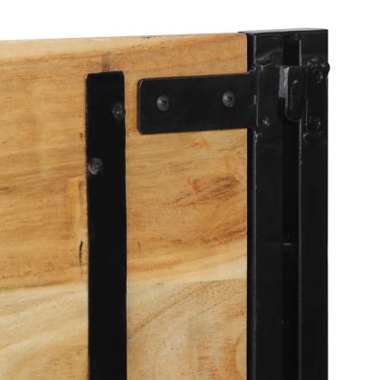 табла за глава 160 cm масивна дървесина акация и желязо