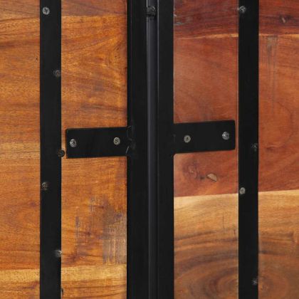 Табла за глава 180 cm от масивна дървесина и желязо