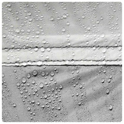 Шатра за басейн с подвижна муха & Мрежести стени сива 512x458cm