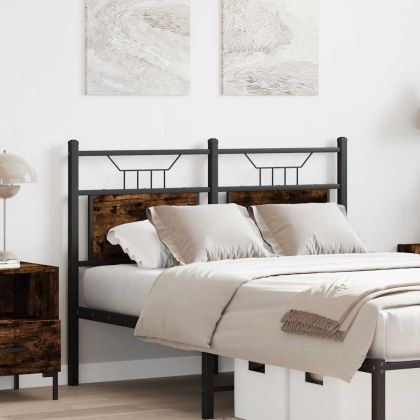 Горна табла, опушен дъб, 120 см, инженерно дърво и стомана