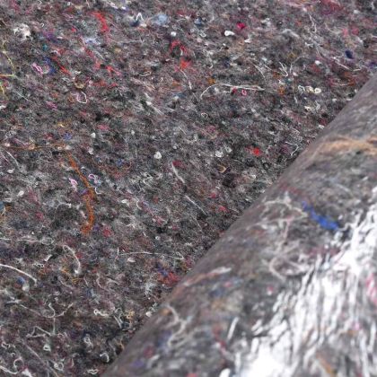 Неплъзгаща се поларна материя за художници 10 м 280g/m² Сива