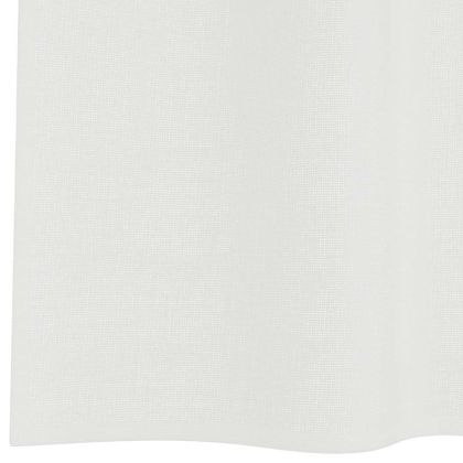 Пердета от воал с прът джобове, 2 бр, бяло