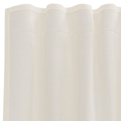 Пердета от воал с горна част, 2 бр, кремаво