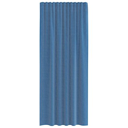 Пердета от воал с примки, 2 бр, кралско синьо, 140x245 см