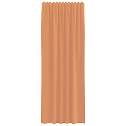 Воалени завеси с примки, 2 бр, tеракота, 140x260 см