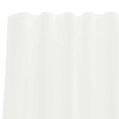 Воалени завеси с примки, 2 бр, бели, 140x225 см