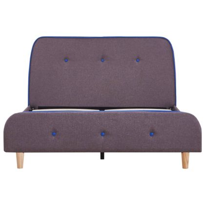 Рамка за легло без матрак, таупе, плат, 120x190 см