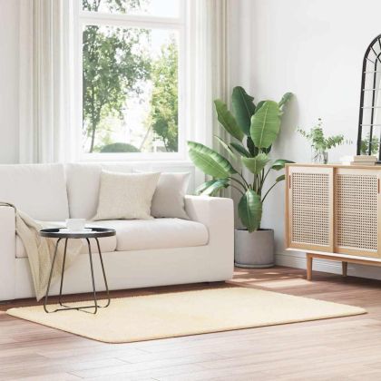 Шаги килим с дълъг косъм, NAVARRA, кремав, 120x170см, полиестер