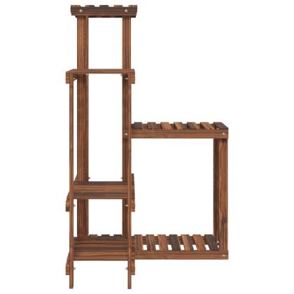 Поставка за цветя, 62,5x61,5x101,5 см, масивна ела