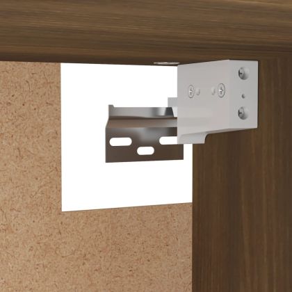 Гардероб, кафяв дъб, 100x32,5x35 см, инженерно дърво