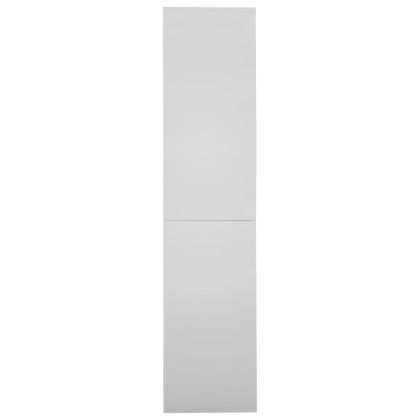 Офис шкаф с плъзгаща се врата, светлосив, 90x40x180 см, стомана