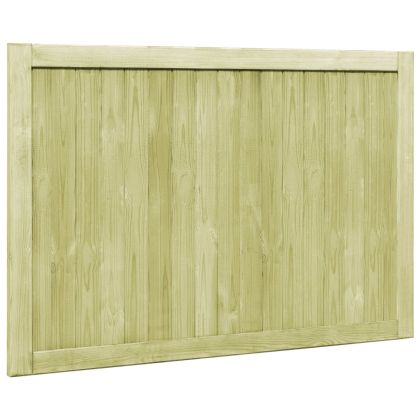 Градински порти, 2 бр, импрегниран бор, 300x100 см