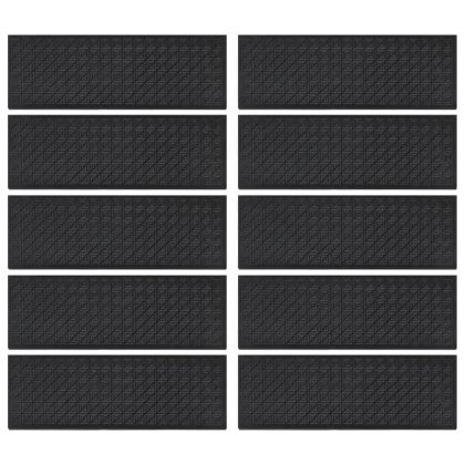 Постелки за стъпала 10 бр 25x75 см гума