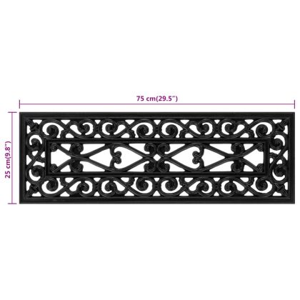 Постелки за стъпала 10 бр 25x75 см гума