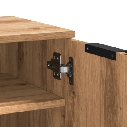 Шкаф за обувки дъб артизан 59x35x70 см инженерна дървесина