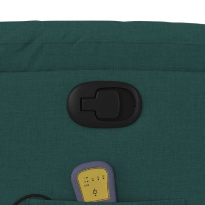 Изправящ масажен наклоняем стол, тъмнозелен, текстил