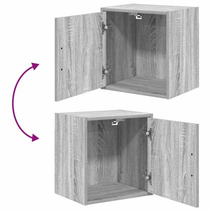 Гаражен стенен шкаф Сива сонома Инженерно дърво