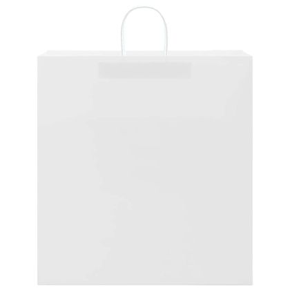 Хартиени торбички 250 бр с дръжки бели 45x17x48 см