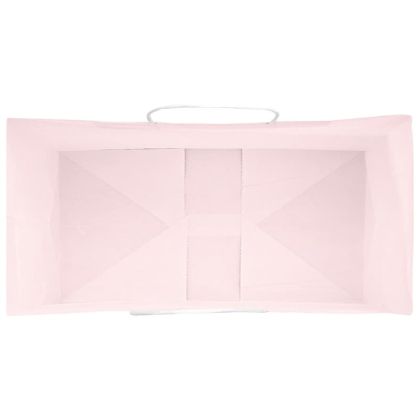 Хартиени торбички 50 бр с дръжки розови 21x11x36 см