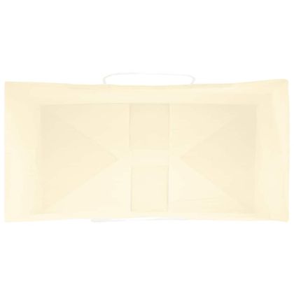 Хартиени торбички 50 бр с дръжки жълти 32x17x44 см