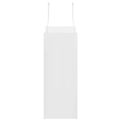 Хартиени торбички 250 бр с дръжки бели 21x11x28 см